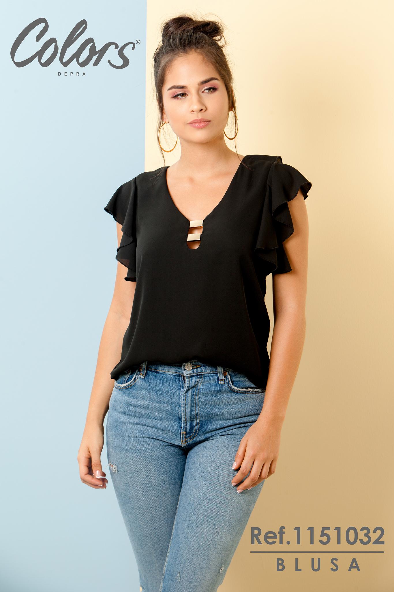 Blusa Espectacular con mangas cortas